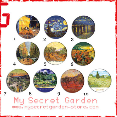Vincent Van Goah - Fine Art Pinback Button Badge Set 1a or 1b ( or Hair Ties / 4.4 cm Badge / Magnet / Keychain Set ) Vincent Van Goah - Fine Art Pinback Button Badge Set 1a or 1b ( or Hair Ties / 4.4 cm Badge / Magnet / Keychain Set )